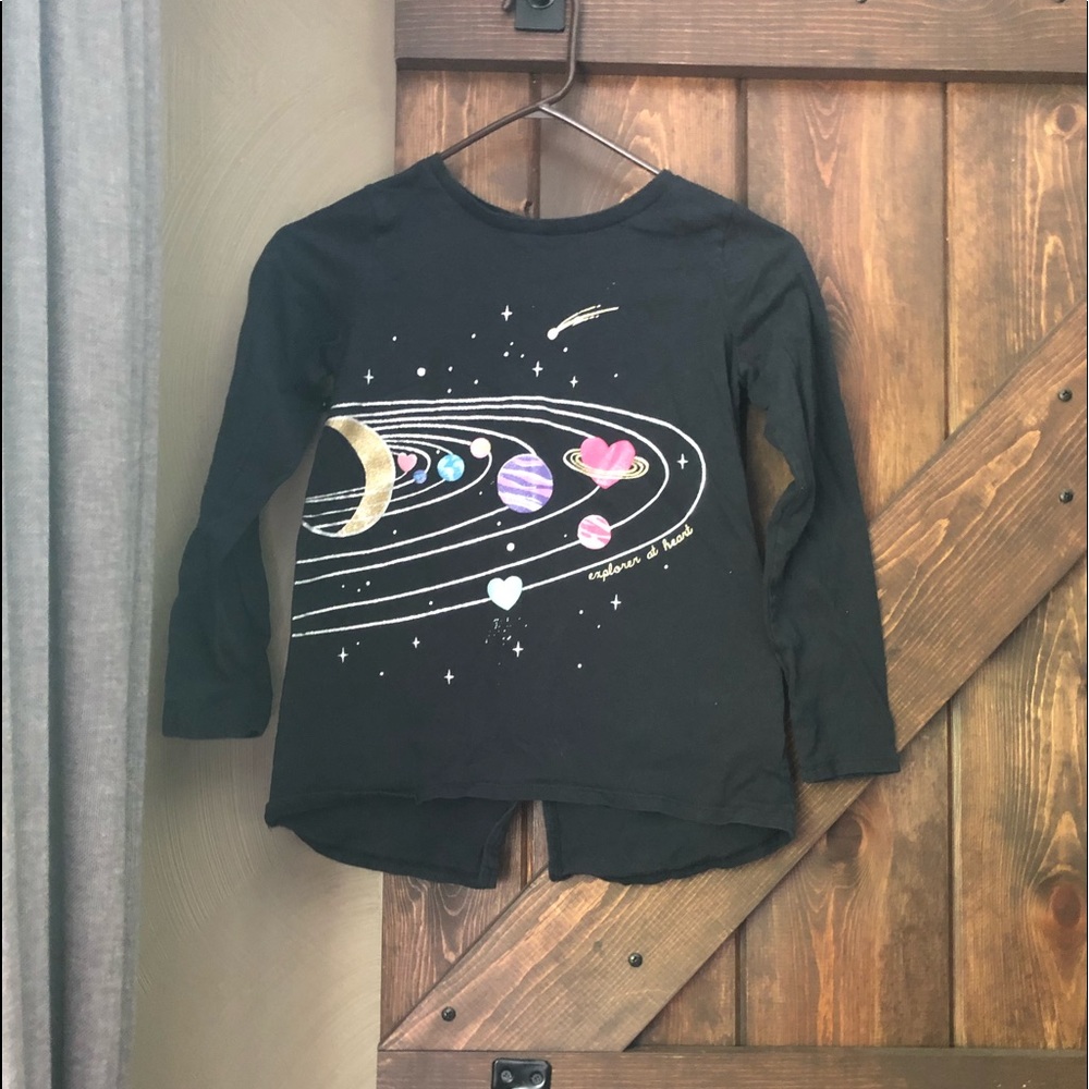 Girls Space Long Sleeved T-Shirt